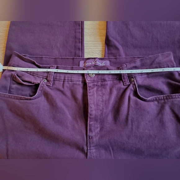 Gloria Vanderbilt Two Jean Bundle Purple & Blue Amanda Pants Women's Size 12 - Picture 8 of 16